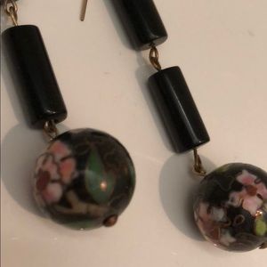 HAND PAINTED DANGLING EARRINGS